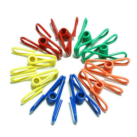 10Pc Steel Clips Multi-Use Spring Clamps Clothes Peg Hanging Note Book Laundry Kings Warehouse