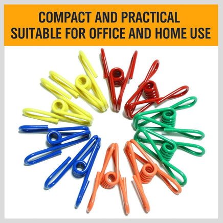 10Pc Steel Clips Multi-Use Spring Clamps Clothes Peg Hanging Note Book Laundry Kings Warehouse 