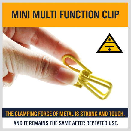10Pc Steel Clips Multi-Use Spring Clamps Clothes Peg Hanging Note Book Laundry Kings Warehouse 