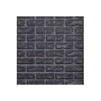 10PCS 3D Foam Black Brick Self Adhesive Home Wallpaper Panels 70 x 77cm Kings Warehouse 
