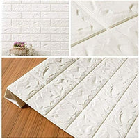 10PCS 3D Foam White Brick Self Adhesive Home Wallpaper Panels 60 x 60cm Kings Warehouse 