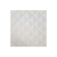 10PCS 3D Foam White Diamond Self Adhesive Home Wallpaper Panels 60 x 60cm