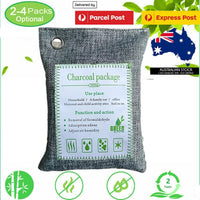 10PCS Air Purifying Bags Activated Bamboo Charcoal Freshener for Car Home Shoes 200g Kings Warehouse 