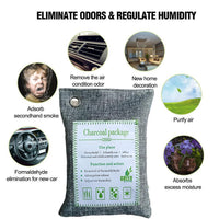 10PCS Air Purifying Bags Activated Bamboo Charcoal Freshener for Car Home Shoes 200g Kings Warehouse 