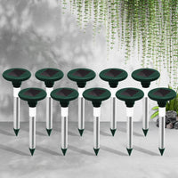10X Solar LED Snake Repeller Multi Pulse Plus Ultrasonic Pest Rodent Repellent Garden Tools Kings Warehouse 