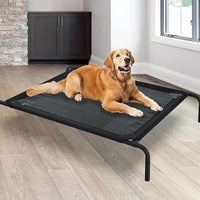 110 x 80cm Elevated Pet Sleep Bed Dog Cat Cool Cot Home Outdoor Folding Portable Kings Warehouse 