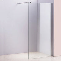 1100 x 2000mm Frameless 10mm Safety Glass Shower Screen Kings Warehouse 