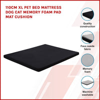 110CM XL Pet Bed Mattress Dog Cat Memory Foam Pad Mat Cushion dog supplies Kings Warehouse 