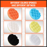 11Pc 6" Buffing Waxing Polishing Pads Kit Sponge Pad Set For Car Polisher Drill Kings Warehouse 