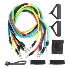 11Pcs/Set Pull Rope Belt Elastic Home Gym Fitness Exercise Resistance Band Kings Warehouse
