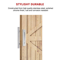 12" Barn Door Handle Sliding Flush Pull Wood Door Gate Hardware Stainless Steel Kings Warehouse 