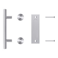 12" Barn Door Handle Sliding Flush Pull Wood Door Gate Hardware Stainless Steel Kings Warehouse 