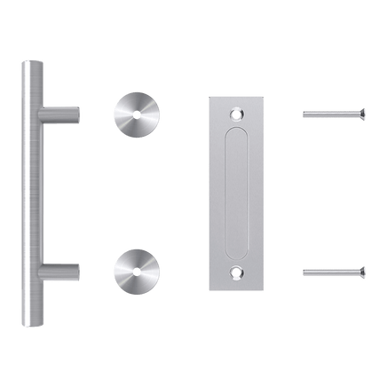 12" Barn Door Handle Sliding Flush Pull Wood Door Gate Hardware Stainless Steel Kings Warehouse 