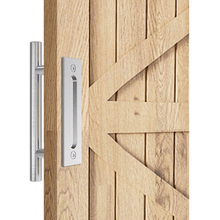 12" Barn Door Handle Sliding Flush Pull Wood Door Gate Hardware Stainless Steel Kings Warehouse 