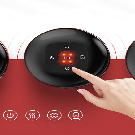 12 levels Electric Cupping Therapy Smart Scraping Massager Red Light Heating Body Slimming Red Kings Warehouse 