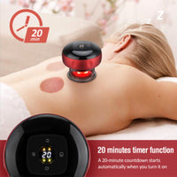 12 levels Electric Cupping Therapy Smart Scraping Massager Red Light Heating Body Slimming Red Kings Warehouse 