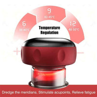 12 levels Electric Cupping Therapy Smart Scraping Massager Red Light Heating Body Slimming Red Kings Warehouse 