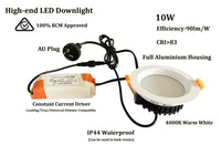 12 x 10W LED IP44 Dimmable Down Light Kit Kings Warehouse 
