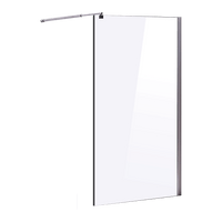 1200 x 2000mm Frameless 10mm Safety Glass Shower Screen Kings Warehouse 