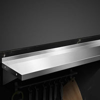 1200mm Stainless Steel Wall Shelf Kitchen Shelves Rack Mounted Display Shelving Kings Warehouse 