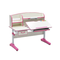 120cm Height Adjustable Children Kids Ergonomic Study Desk Pink AU Furniture KingsWarehouse 