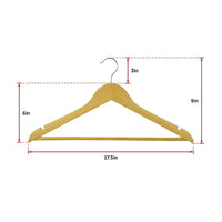 120pc Wooden Clothes Hangers Coat Pant Suit Coathangers Rack Wardrobe Wood bedroom furniture Kings Warehouse 