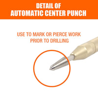 125mm/5" Automatic Centre Punch Adjustable Spring Loaded Metal Drill Tool Glod Kings Warehouse 