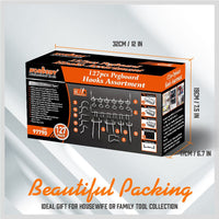 127Pc Pegboard Hooks Set Storage Baskets Organizer Hanger Inc. 4 Small Peg Board Kings Warehouse 
