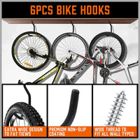12Pc Wall Mount Hooks Set Heavy Duty Steel Garage Storage Rack Utility Hangers Kings Warehouse 