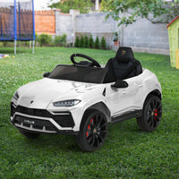 12V Electric Kids Ride On Toy Car Licensed Lamborghini URUS Remote Control White Cars Kings Warehouse 