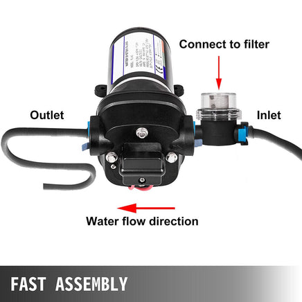 12V Water Pump FL-40 High Pressure 17/10LPM For Caravan Boat Camp Washdown Kings Warehouse 