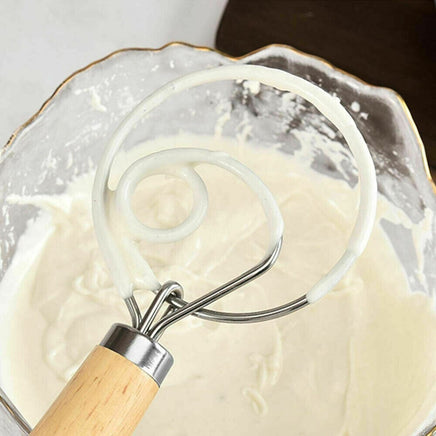 13 INCHES BAKING DOUGH STAINLESS STEEL LARGE WIRE WHISK MIXER BREAD COOKING TOOL Kings Warehouse 
