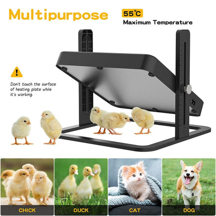 13W Chick Brooder Heating Plate 27x27cm Chicken Coop Heater Duck Poultry Warmer Kings Warehouse 