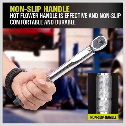 1/4" Drive Click Torque Wrench 5-25NM Ratchet Spanner Adjustable Hand Repair New Kings Warehouse 