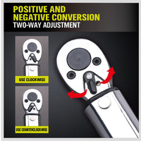 1/4" Drive Click Torque Wrench 5-25NM Ratchet Spanner Adjustable Hand Repair New Kings Warehouse 