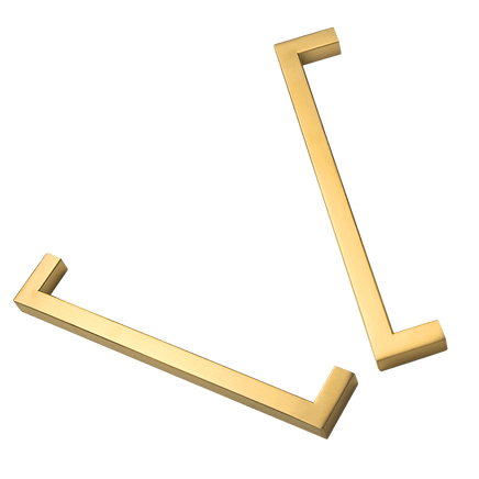 15 x Brushed Brass Drawer Pulls Kitchen Cabinet Handles - Gold Finish 192mm Kings Warehouse 