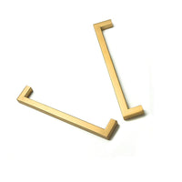 15 x Brushed Brass Drawer Pulls Kitchen Cabinet Handles - Gold Finish 192mm Kings Warehouse 