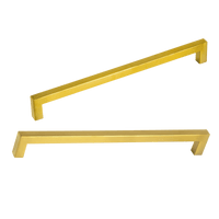 15x Brushed Brass Drawer Pulls Kitchen Cabinet Handles - Gold Finish 256mm Kings Warehouse 