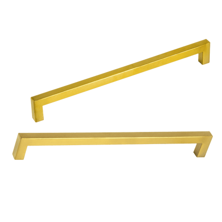15x Brushed Brass Drawer Pulls Kitchen Cabinet Handles - Gold Finish 256mm Kings Warehouse 