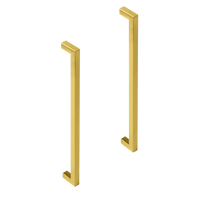 15x Brushed Brass Drawer Pulls Kitchen Cabinet Handles - Gold Finish 256mm Kings Warehouse 