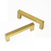 15x Brushed Brass Drawer Pulls Kitchen Cabinet Handles - Gold Finish 96mm Kings Warehouse 