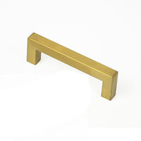 15x Brushed Brass Drawer Pulls Kitchen Cabinet Handles - Gold Finish 96mm Kings Warehouse 