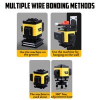 16 Line Laser Level 4D Green Light Auto Self Leveling 360 degree Rotary Cross Kings Warehouse 