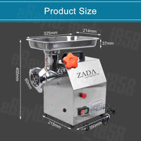 1.63HP Commercial Meat Mincer- Electric Grinder & Sausage Maker Filler 1200W KingsWarehouse 