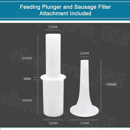 1.63HP Commercial Meat Mincer- Electric Grinder & Sausage Maker Filler 1200W KingsWarehouse 