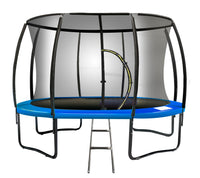 16ft Trampoline Free Ladder Spring Mat Net Safety Pad Cover Round Enclosure - Blue Kings Warehouse 