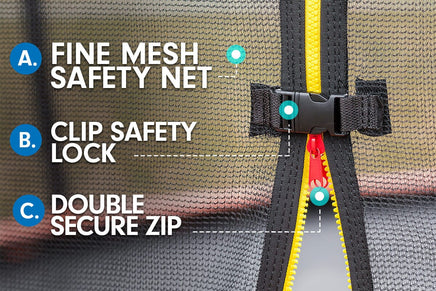 16ft Trampoline Free Ladder Spring Mat Net Safety Pad Cover Round Enclosure - Rainbow Kings Warehouse 
