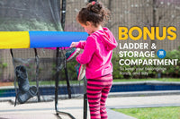 16ft Trampoline Free Ladder Spring Mat Net Safety Pad Cover Round Enclosure - Rainbow Kings Warehouse 