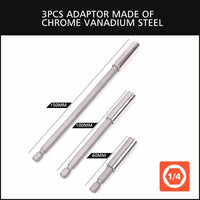 16Pc Socket Bit Adaptor Set Power Drill Nut Driver Extension Screwdriver Bits Kings Warehouse 
