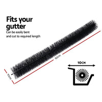 18 Pcs Gutter Brush Guard 100mm X 16.5m Length Leaf Twigs Filter Home Garden Promotion Kings Warehouse 